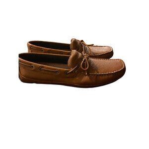 G.H. Bass & Co. Mens Amalfi Leather Loafers Size 10.5 M Tan Slip-On Moccasin